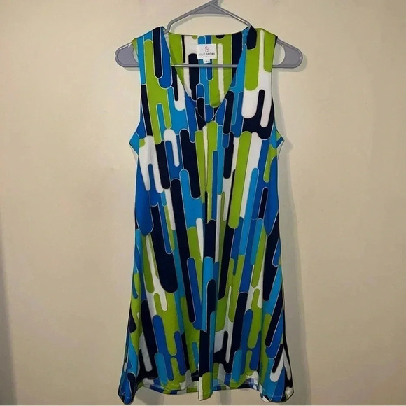 JB by Julie Brown Geometric Print Dress Size P/small - Picture 1 of 4
